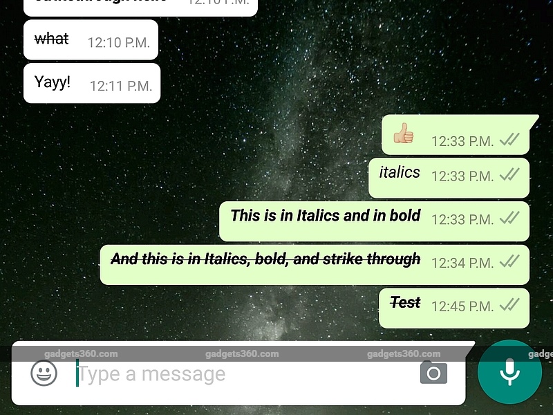 strikethrough text ios