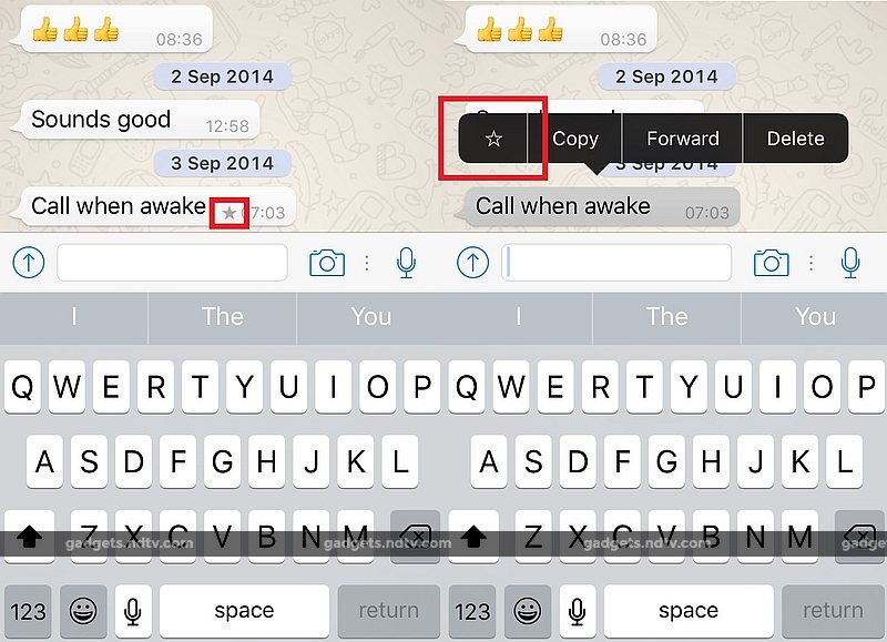 WhatsApp for iOS Updated With 'Starred Messages' Bookmarking Feature