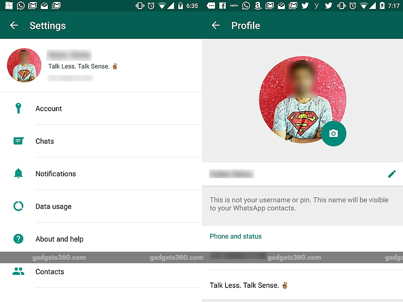 WhatsApp for Android Update Brings Revamped Settings Page