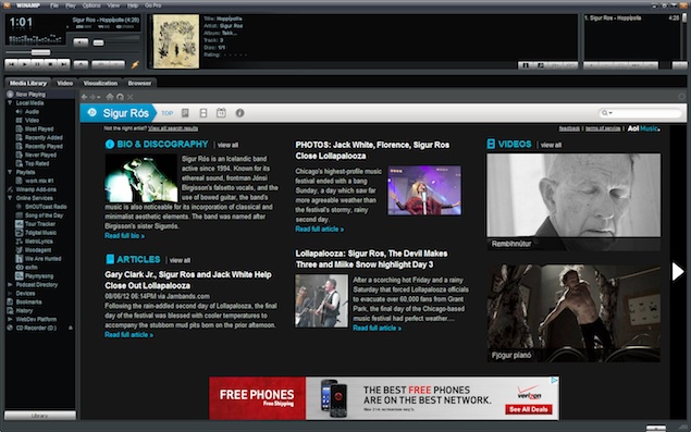 Winamp and associated services to shut down on December 20