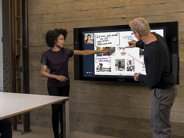 Microsoft Surface Hub: An 84-Inch Multi-Touch 4K Display With Windows 10