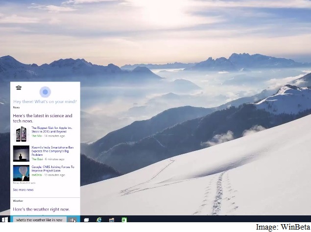 Microsoft Windows 10 Early Build Leaks; Shows Cortana Integration and More