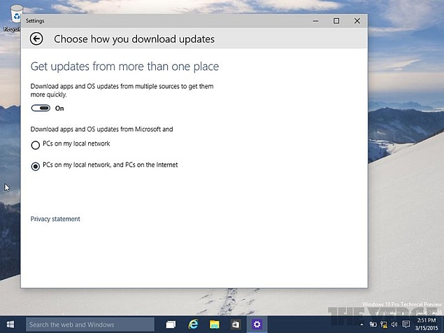 Leaked Windows 10 Build Details New Features, Updates via P2P, and More