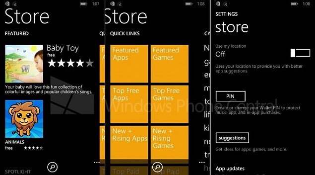 Leaked Windows Phone 8.1 images show new Windows Phone Store app