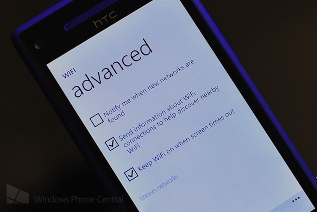 HTC 8X OTA update brings persistent Wi-Fi to Windows Phone 8