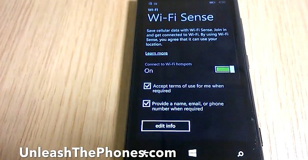 Wi-Fi Sense feature spotted in purported Windows Phone 8.1 video