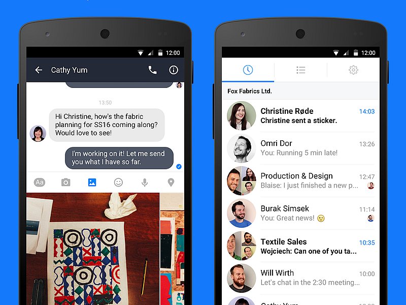 Facebook Launches Work Chat App for Android