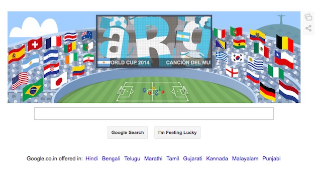 Google Doodles all World Cup 2014 Countries Ahead of Germany vs Argentina Final