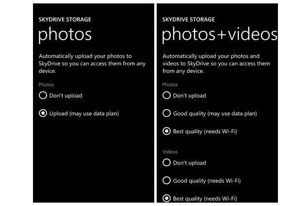 Full resolution photos and videos backup extended to Windows Phone 8 users in all regions