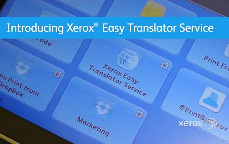 xerox easy translator sample document