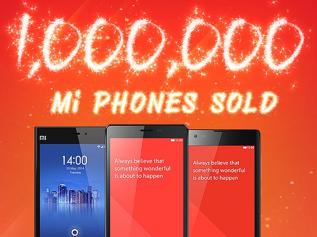 Xiaomi Claims It Has Sold 1 Million Smartphones in India
