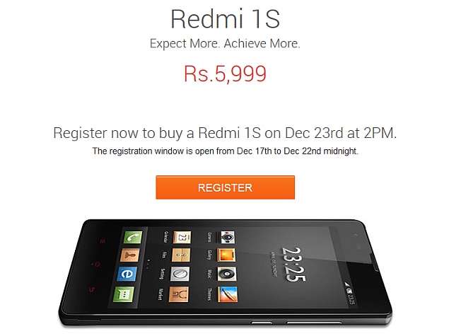 Xiaomi Redmi 1S to Go on Sale Again on Tuesday Following Lift of Ban