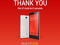 50,000 Redmi Note Units Go Out of Stock in 6 Seconds, Says Xiaomi