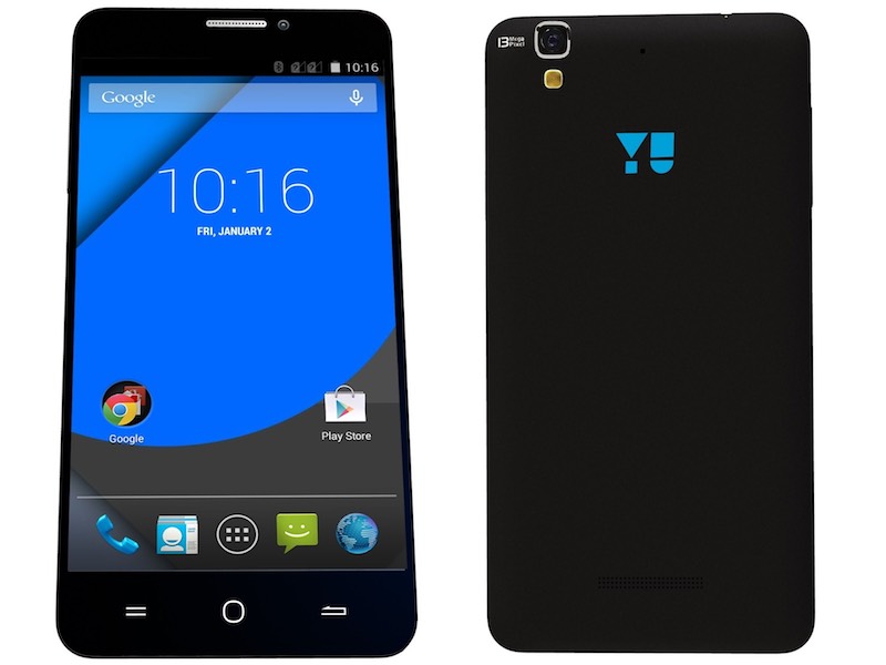 Yu Yureka Plus With Android - Not Cyanogen OS - Available via Amazon at Rs. 8,999