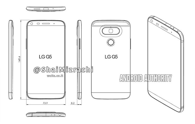 LG G5 Design Tipped in New Leaked Schematics