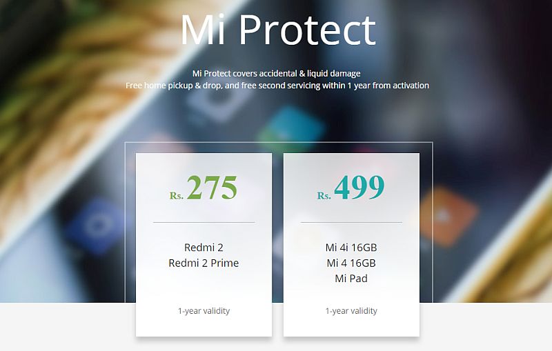 Xiaomi Mi Protect Smartphone, Tablet Insurance Launched in India