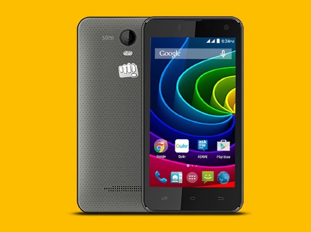 Micromax Bolt Q335 With 3G Support, 4.5-Inch Display Listed on Company Site
