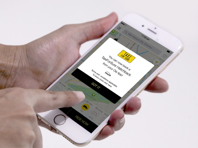 Ola Integrates TaxiForSure Services Into Its App