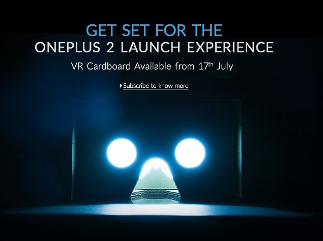 OnePlus Cardboard VR Headset India Launch Set for Friday