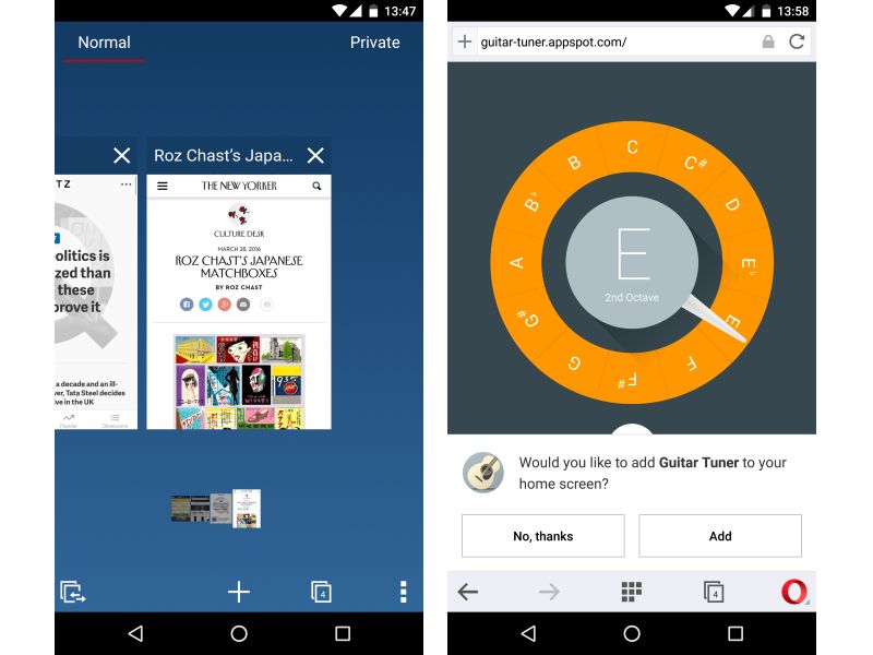 Opera 36 for Android Update Brings New Tab Switcher and More