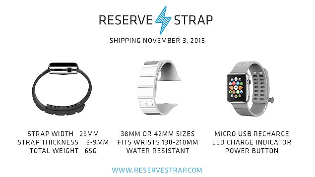 Apple Watch's Reserve Strap Accessory Offers 30 Hours Extra Battery Life