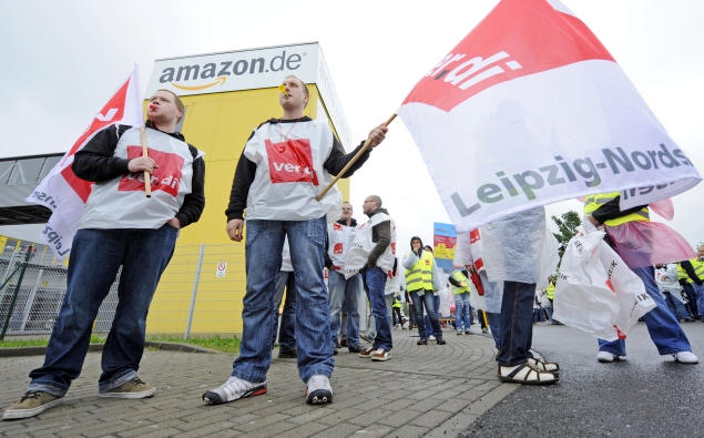Amazon workers in Germany stage strike 