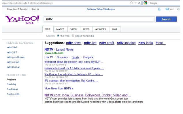 Yahoo revamps search results page