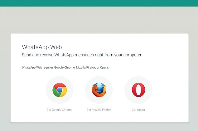 WhatsApp Web Now Works on Firefox and Opera Browsers