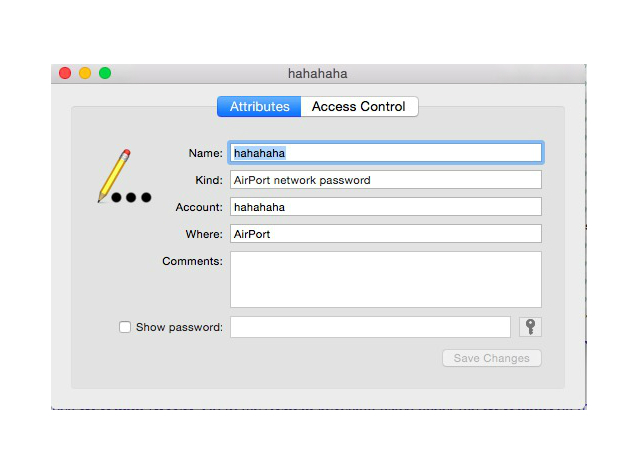 mac change password of wifi offline