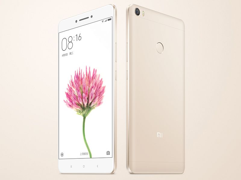 Xiaomi Mi Max With 6.44-Inch Display, Fingerprint Sensor Launched